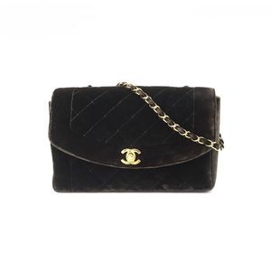 Chanel Diana 25 Matelasse Chain Shoulder Dark Green Shoulder Bag